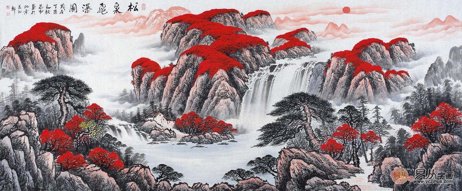 客厅风水画推荐,改运势调风水就选鸿运聚宝盆!