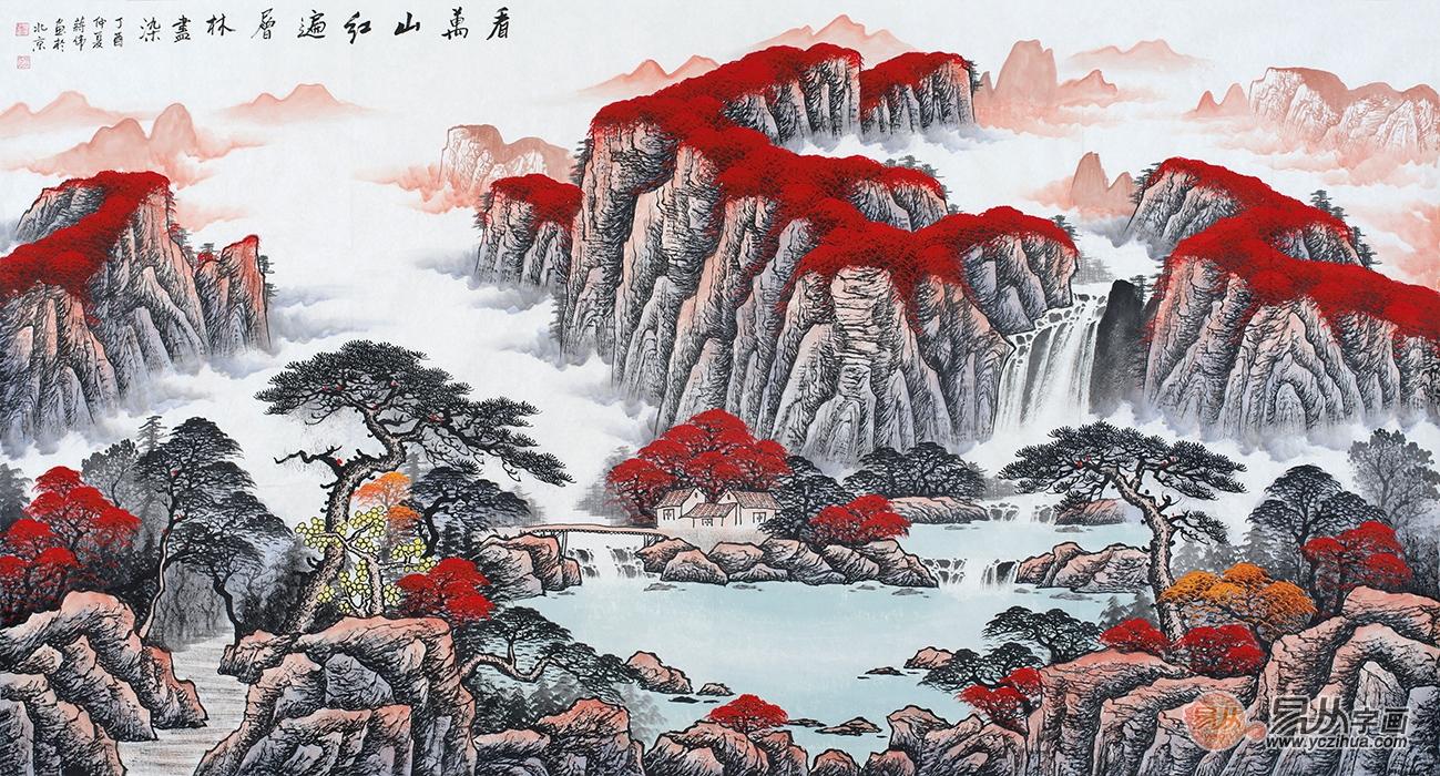 客厅风水画推荐,改运势调风水就选鸿运聚宝盆!